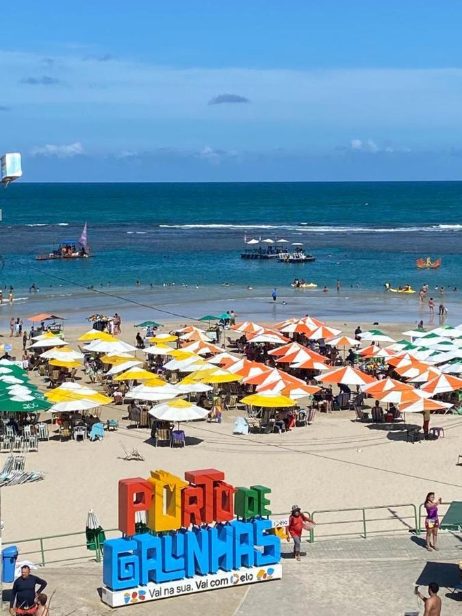 Flat Beira Mar Com Varanda Em Pôrto das Galinhas Dış mekan fotoğraf