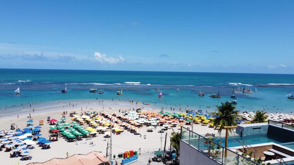 Flat Beira Mar Com Varanda Em Pôrto das Galinhas Dış mekan fotoğraf